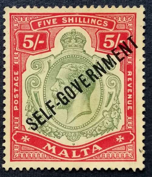 MALTA GEORGE V MINT HINGED