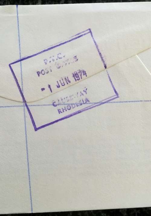 MAILED TO HON. IAN SMITH REGD AND RECEIVED 1974