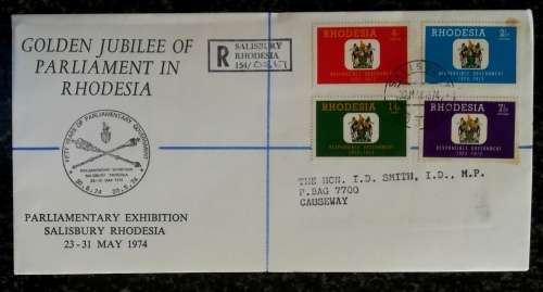 MAILED TO HON. IAN SMITH REGD AND RECEIVED 1974