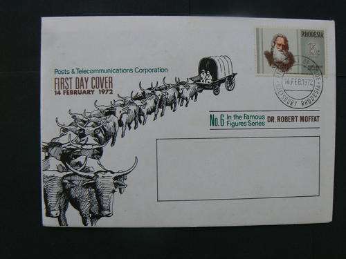 RHODESIA  -  FIRST DAY COVER - DR. MOFFAT