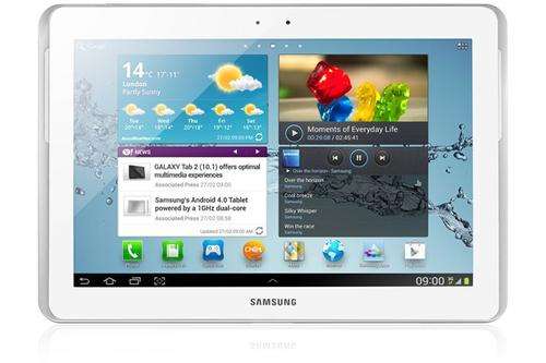White Samsung Tablet S2 GT5100 32 Gig, with external white keyboard