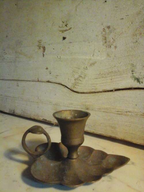 VINTAGE BRASS CANDLE HOLDER