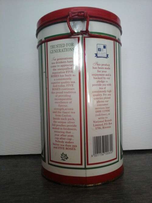 VINTAGE FIVE ROSES TEA TIN