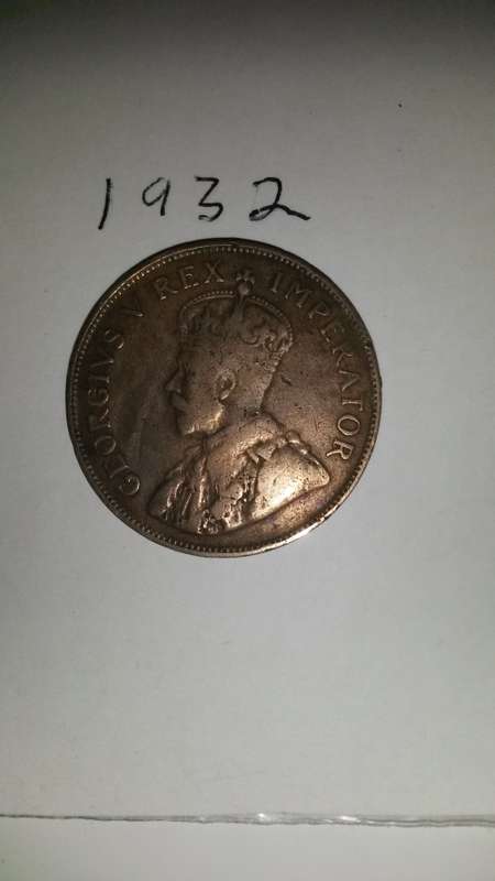 SOUTH AFRICAN PENNY 1932