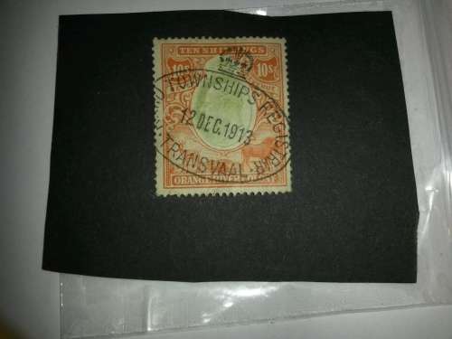 South African ,Orange River Colony ,revenue stamp 1913