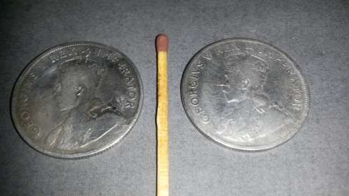 1927 & 1928 Two-shillings