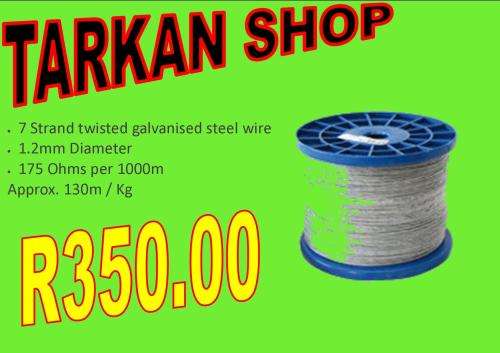 Galvanized electric fence wire