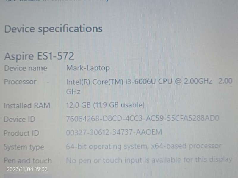 ACER i3 Laptop