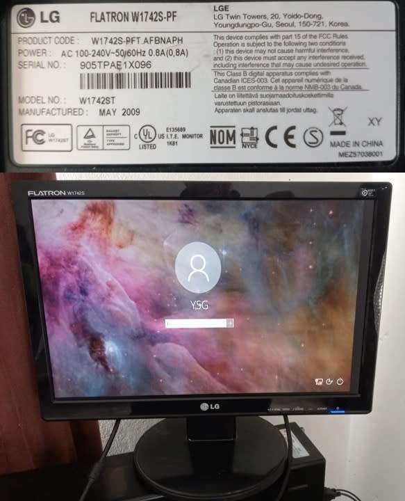 17 LG Flatron Screen