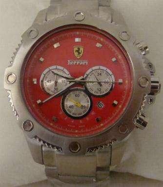 **FERRARI** Mens Chronograph in Solid Stainless Steel. ** ABSOLUTE STUNNER!!**