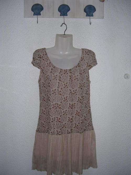 Vintage Chiffon Plait Dress  Size : 30/32