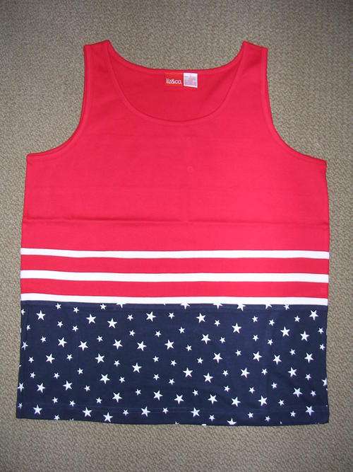 Brand New 100% Cotton Star Printed Vest (Size : L)