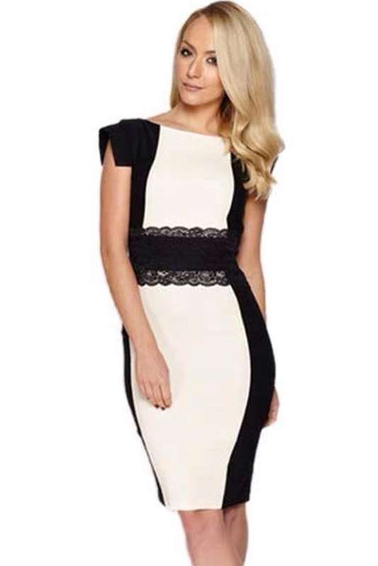 Black n White Bodycon Dress