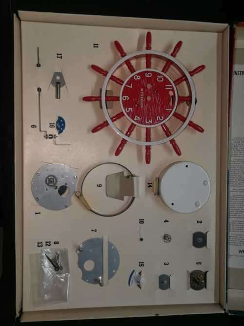 Westclox Ship's Wheel 1958 Clock Assemble Kit