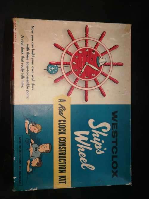 Westclox Ship's Wheel 1958 Clock Assemble Kit