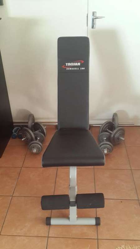 Gym Bench & Weights Lot