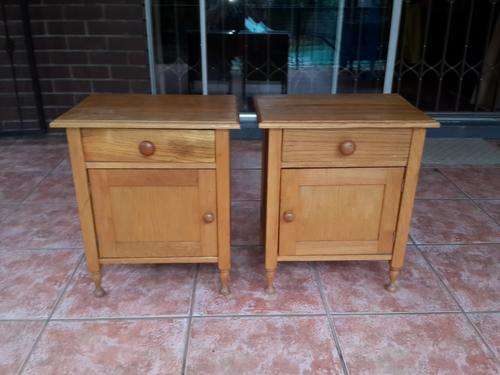 Set of Antique Oak Side Tables
