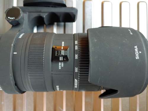Sigma APO 50-500mm f4-6.3 EX DG HSM Lens for Canon digital SLR camers.