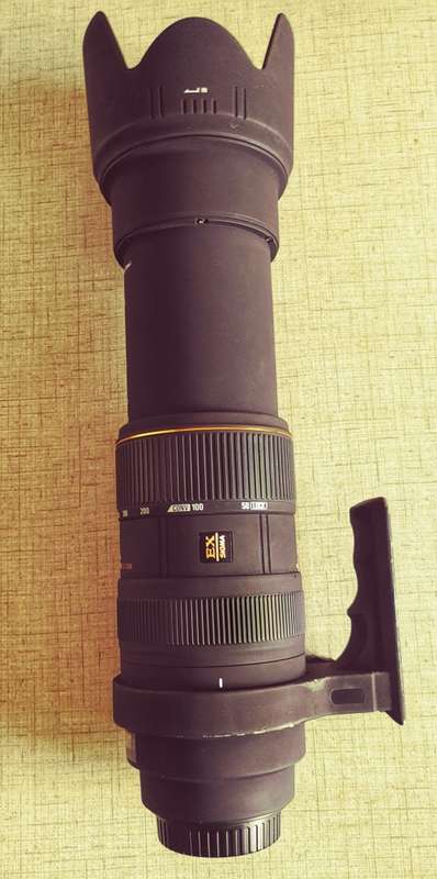 Sigma APO 50-500mm f4-6.3 EX DG HSM Lens for Canon digital SLR camers.