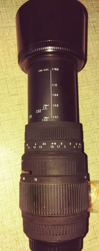 Sigma APO 50-500mm f4-6.3 EX DG HSM Lens for Canon digital SLR camers.