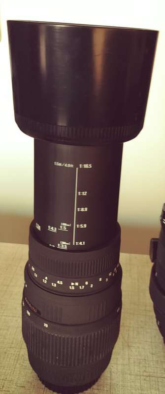 Sigma APO 50-500mm f4-6.3 EX DG HSM Lens for Canon digital SLR camers.