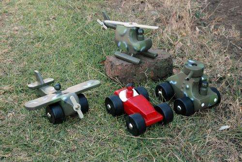 Set of 4 wooden toys