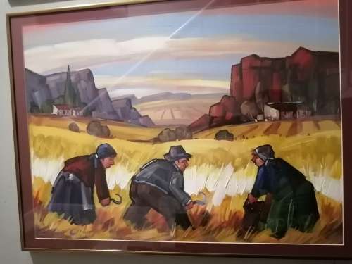 Emile Cronje Original Artwork, signed - Harvesters