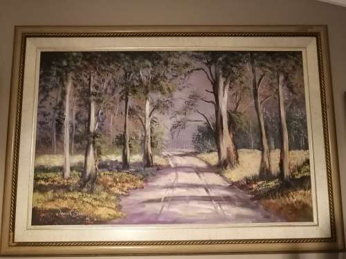 Beautiful Donita Benzien (Dante Ruben) Oil on board painting