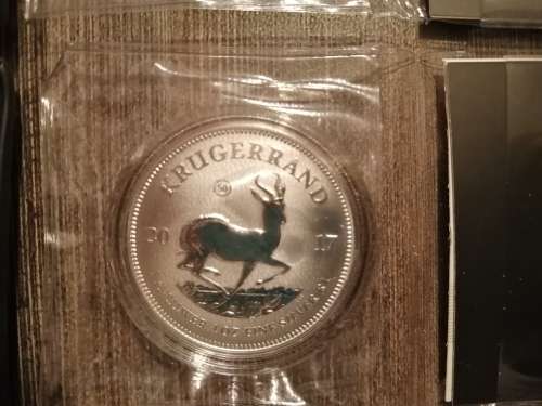2x 2017 1oz Silver Kruggerand coins - 50th Anniversary limites Edition.