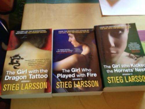 3 x Stieg Larsson Novels FREE POSTAGE