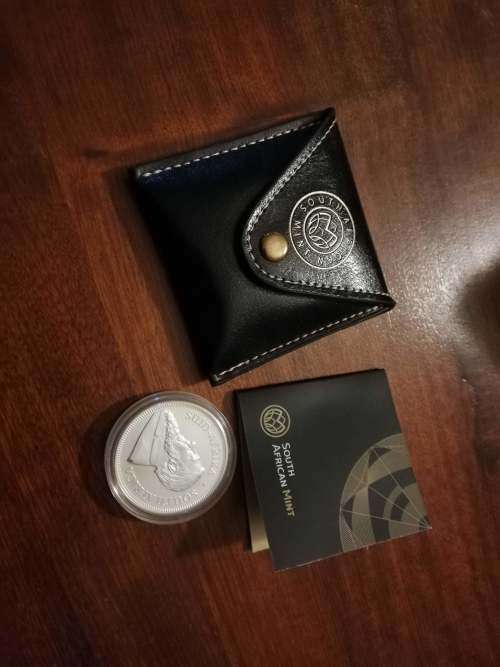 2017 South Africa 50th Anniversary Mint Mark Krugerrand Silver 1oz Coin