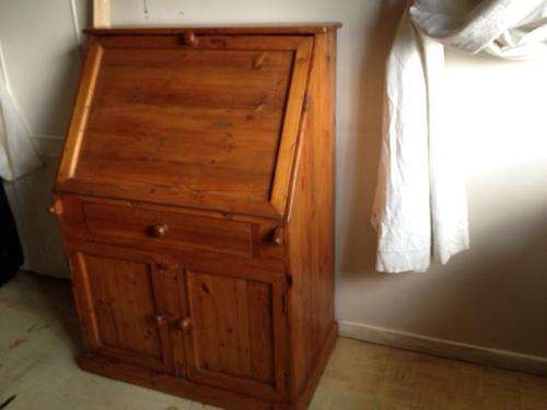 Oregon Pine fold-down desk