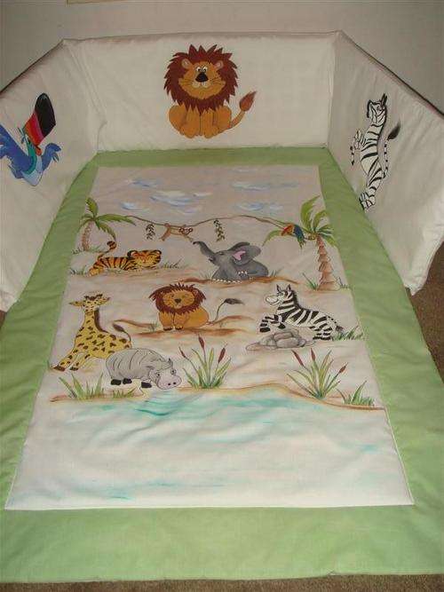 Hand painted cot set