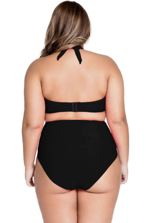 **PLUS SIZE** SEXY STRAPPY DETAIL BIKINI SET