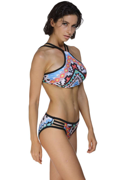 MAGNIFICENT MULTI COLOUR PRINT TANKINI