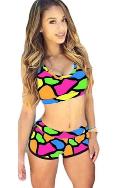 SEXY SPORTY STYLE FASHION PRINT BIKINI SET (SMALL TO PLUS SIZE)
