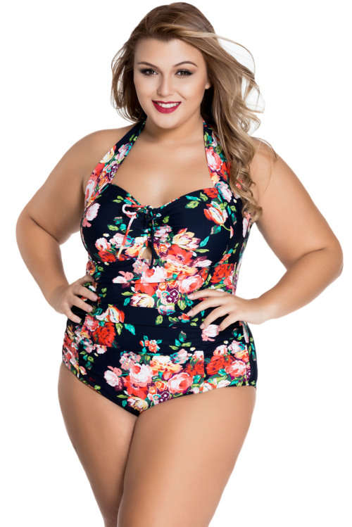 **PLUS SIZE** FLATTERING DESIGN SWIMSUIT