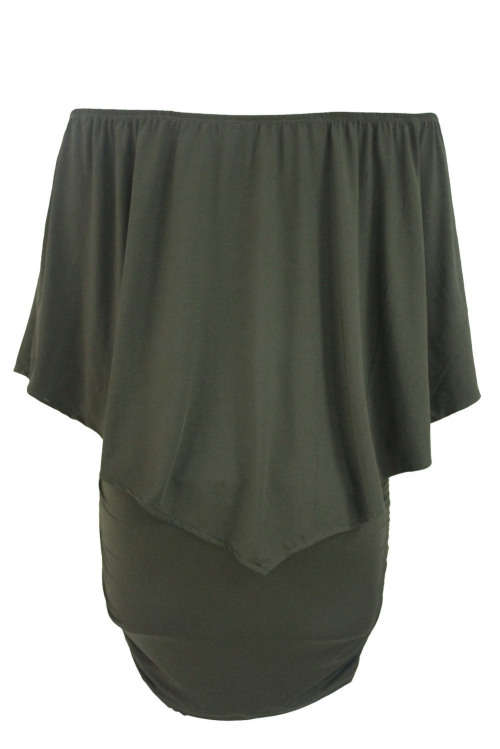 Green Layered Versatile Wear Multiple Ways Mini Dress Formal Cocktail Party Night Club Evening Wear