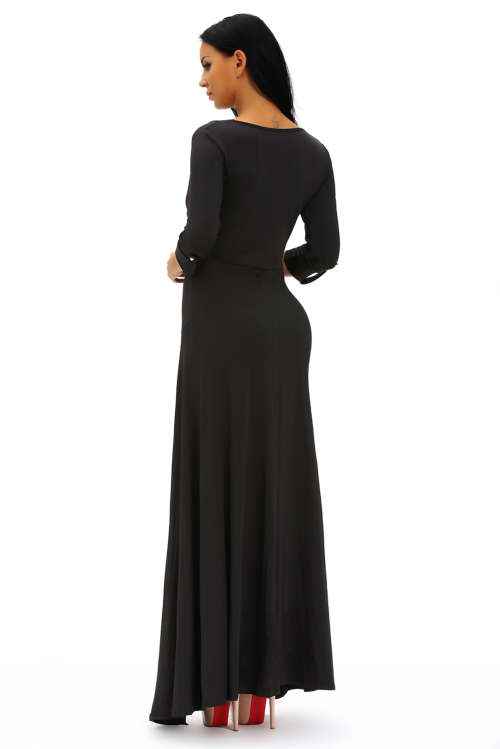 LOCAL STOCK Black Romper Maxi Dress Combo Formal Cocktail Party Night Club Evening Wear