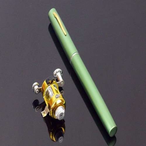 1.4M Pocket Pen Fishing Rod Mini Telescopic Portable With Drum Fishing Reel Combo