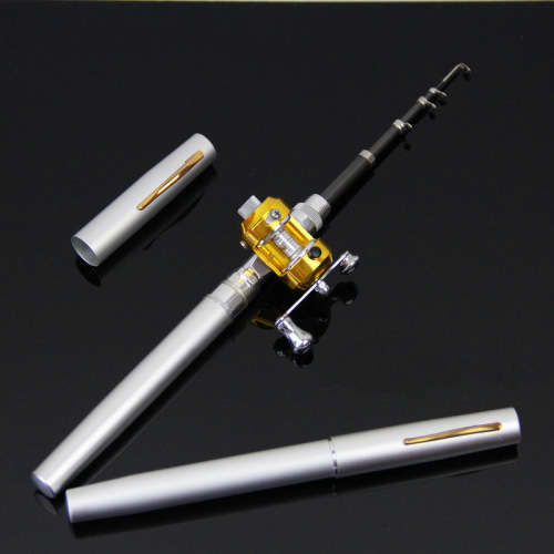 1.4M Pocket Pen Fishing Rod Mini Telescopic Portable With Drum Fishing Reel Combo