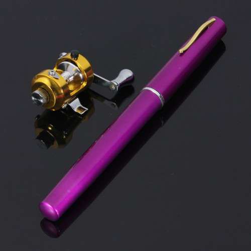 1.4M Pocket Pen Fishing Rod Mini Telescopic Portable With Drum Fishing Reel Combo