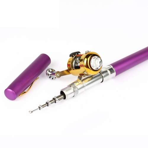 1.4M Pocket Pen Fishing Rod Mini Telescopic Portable With Drum Fishing Reel Combo