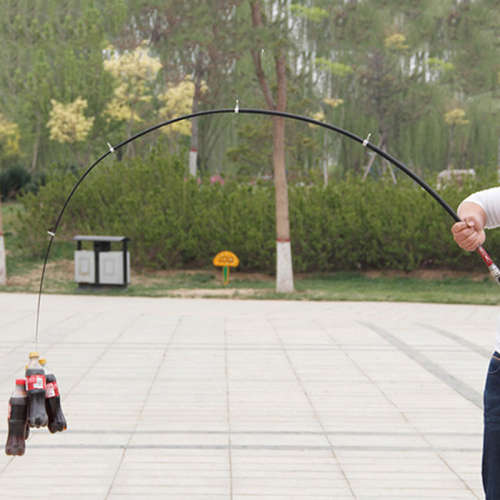 2.4M Carbon Fiber Fishing Rod Portable Telescopic Spinning Travel Compact