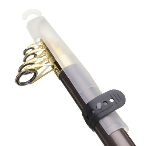 2.4M Carbon Fiber Fishing Rod Portable Telescopic Spinning Travel Compact