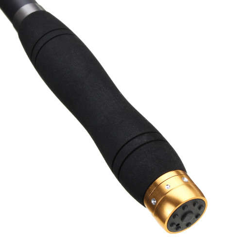 2.4M Carbon Fiber Fishing Rod Portable Telescopic Spinning Travel Compact