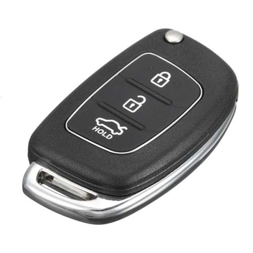 Car Remote Folding Flip Key Shell Case Fob Blade Right Fold for Hyundai ix35 Santa Fe 3 Button