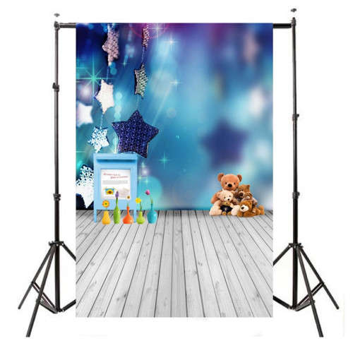 Vinyl Blue Baby Bear Children Kids Photography background Backdrop Studio Equipment