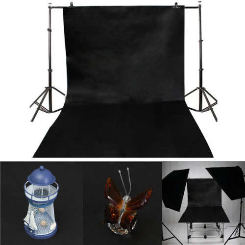3x5FT 1x1.5m Vinyl Black Retro Wall Photography Background Studio Props