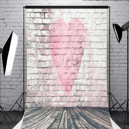 1x1.5M 3x5FT Valentine Heart Love Vinyl Photography Background Backdrop Studio Photo Props